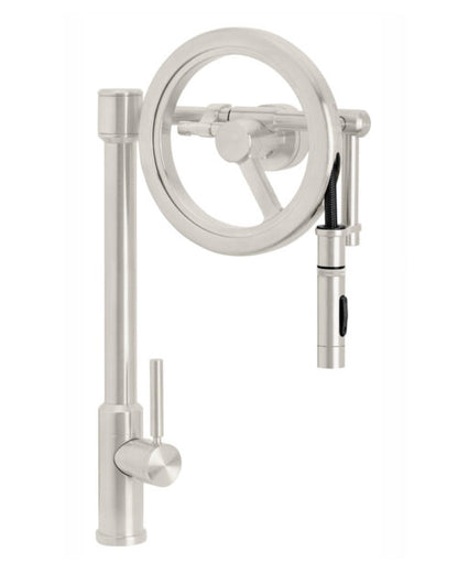 Waterstone Endeavor Wheel Pulldown Faucet – Toggle Sprayer 5125