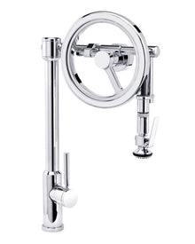 Waterstone Endeavor Wheel Pulldown Faucet – Lever Sprayer 5130