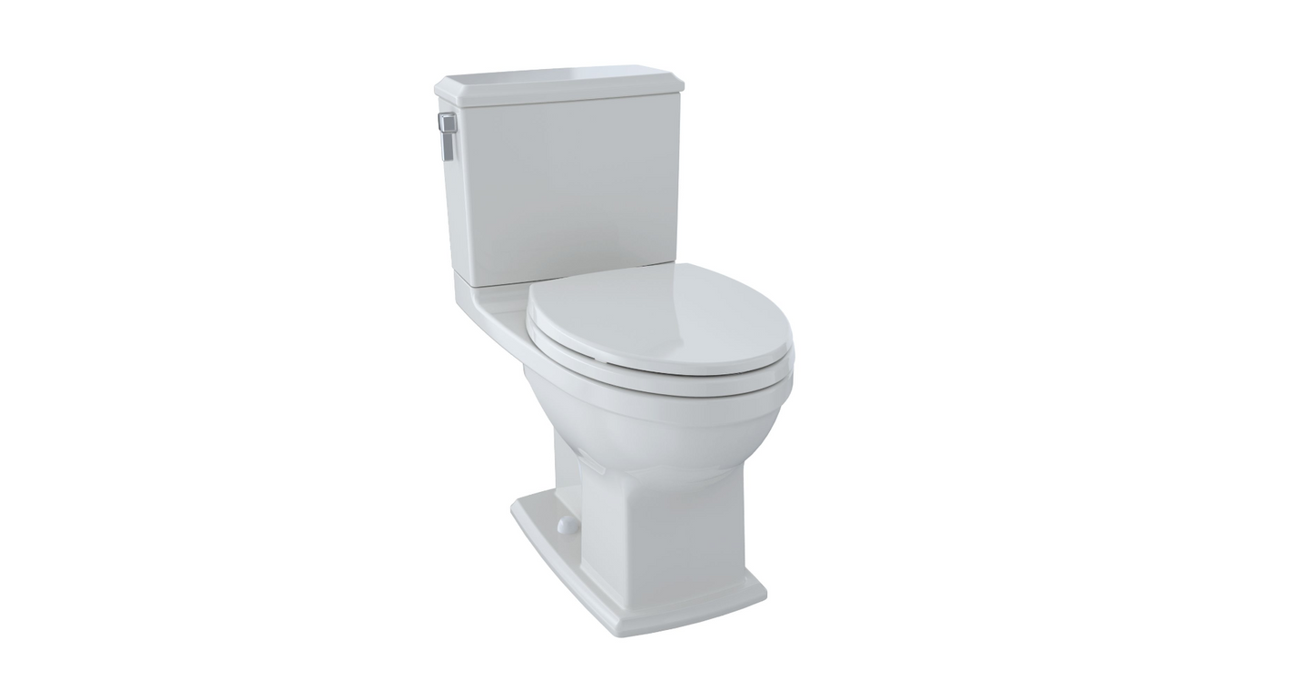 Toilettes deux pièces Toto Connelly 1,28 GPF et 0,9 GPF, cuvette allongée (blanc colonial)