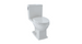 Toilettes deux pièces Toto Connelly 1,28 GPF et 0,9 GPF, cuvette allongée (blanc colonial)