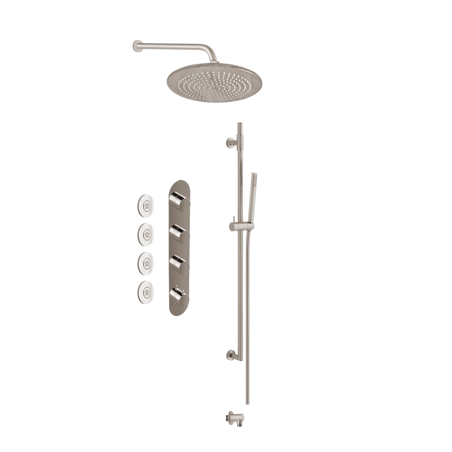 Aquadesign Products Shower Kit (Contempo X1800CT-A) - Brushed Nickel