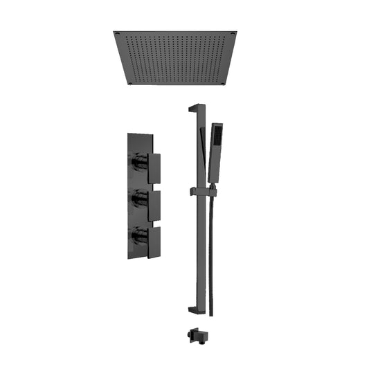 Aquadesign Products Shower Kits (Se7en 547) - Matte Black