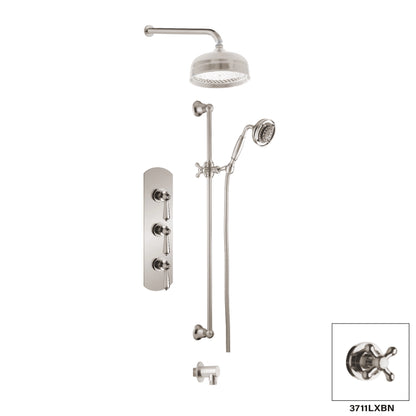 Aquadesign Products Shower Kits (London 3711LL) - Brushed Nickel