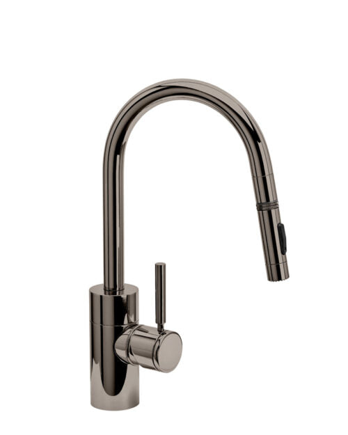 Waterstone Contemporary Prep Size PLP Pulldown Faucet – Toggle Sprayer – Angled Spout – Angled Spout 5910