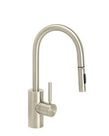 Waterstone Contemporary Prep Size PLP Pulldown Faucet – Toggle Sprayer – Angled Spout – Angled Spout 5910