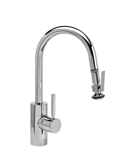 Waterstone Contemporary Prep Size PLP Pulldown Faucet – Lever Sprayer – Angled Spout 5940