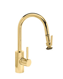 Waterstone Contemporary Prep Size PLP Pulldown Faucet – Lever Sprayer – Angled Spout 5940