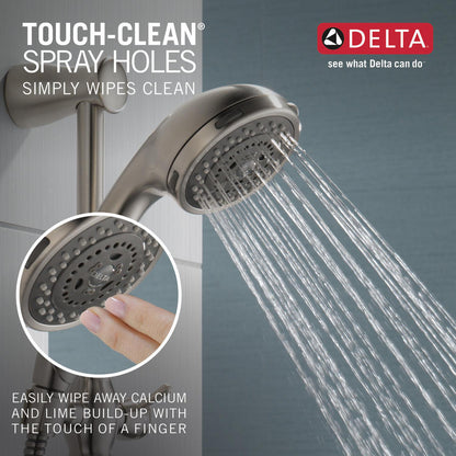 Delta Premium 3-Setting Slide Bar Hand Shower- Stainless Steel