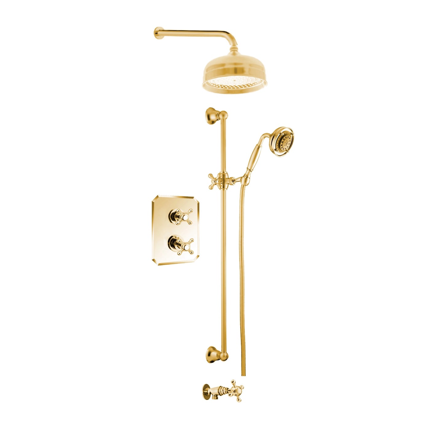 Aquadesign Products Shower Kit (Julia 37JX) - Brushed Gold