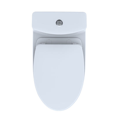 Toto Aquia IV Toilette monobloc 1,28 GPF et 0,8 GPF Cuvette allongée Washlet + connexion Hauteur 28,13" Hauteur du siège 17,62 Blanc
