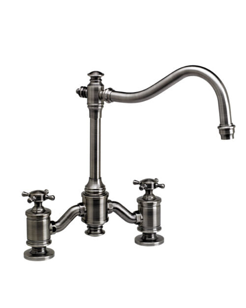 Waterstone Annapolis Bridge Faucet – Cross Handles 6250