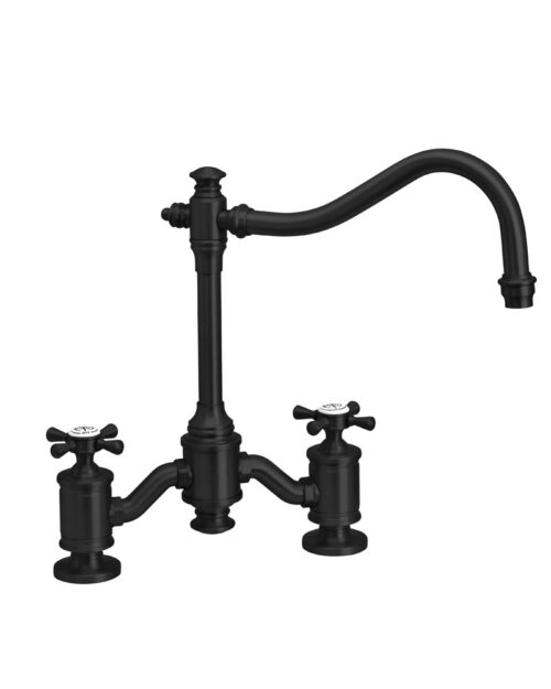 Waterstone Annapolis Bridge Faucet – Cross Handles 6250