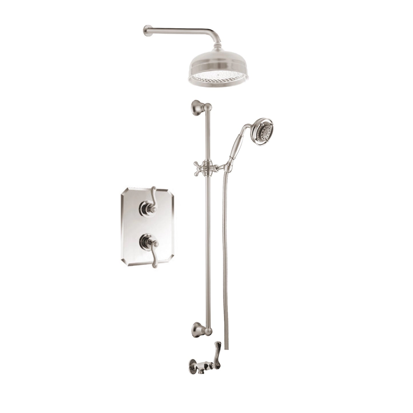 Aquadesign Products Shower Kit (Classic 37CLAS) - Brushed Nickel