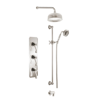 Aquadesign Products Shower Kit (Classic 3712CLAS) - Brushed Nickel