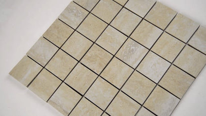 MSI Veneto Sand Mosaic Porcelain Tile Matte 2" x 2" 12" x 12"