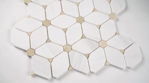 MSI Backsplash and Wall Tile Cecily Pattern Polished Marble Tile 12" x 12"