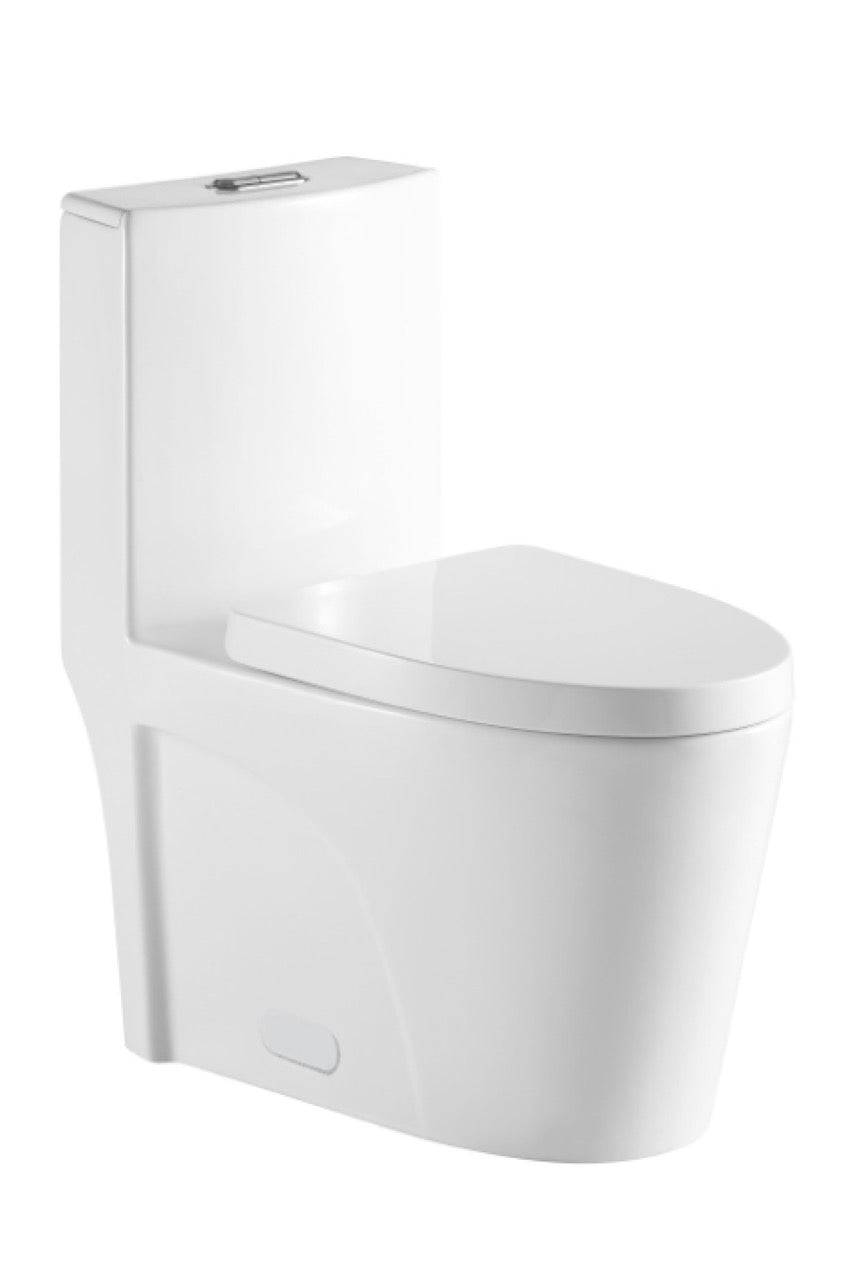Streamline Cavalli Siphonic One-Piece High-Efficiency Elongated Toilet 30.5" Height and 15.75" Seat Height
