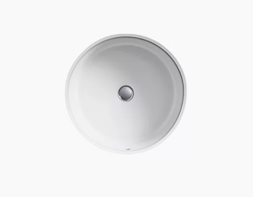 Kohler Lavabo de salle de bain rond à encastrer Verticyl