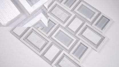 MSI Backsplash and Wall Tile Soho Stax Stone Glass Tile 8mm