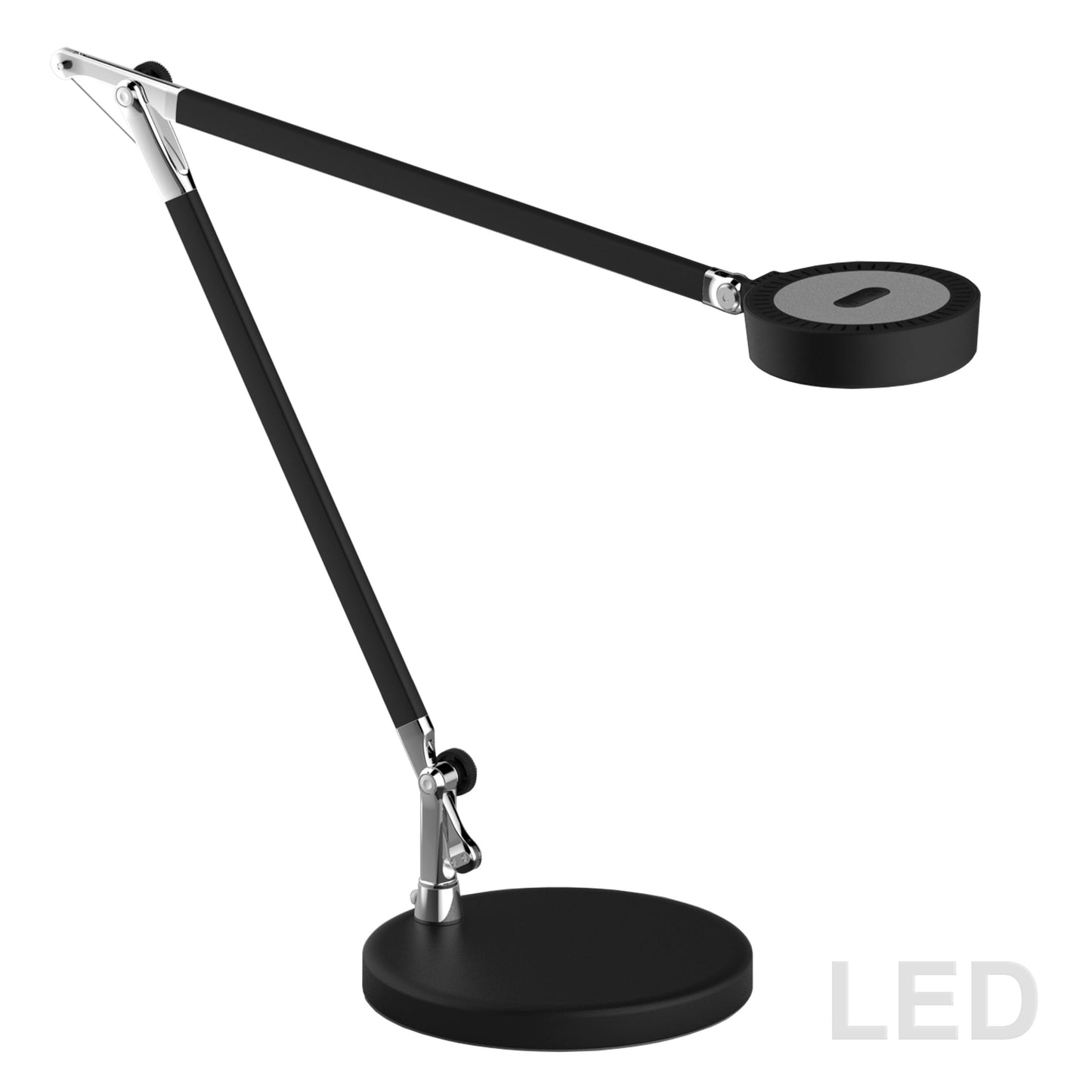 Dainolite 4.8W Adjustable LED Table Lamp, Matte Black Finish - Renoz