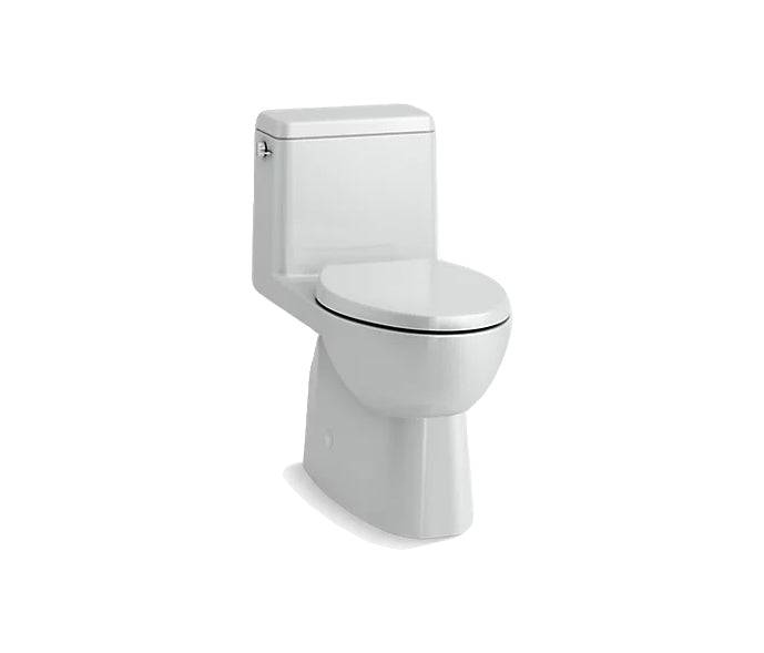 Kohler Reach Comfort Height 29" One Piece Compact Elongated 1.28 Gpf Chair Height Toilet With Quiet Close Seat - Renoz