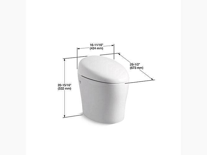 Kohler Karing Intelligent Compact Elongated 1.28 Gpf Toilet