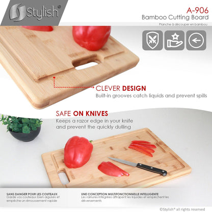 Stylish Stylish 16" Workstation Sink Bamboo Cutting Board A-906 - Renoz