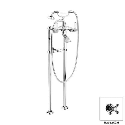 Aquadesign Products Floor Mount Tub Filler (Colonial R2932L) - Chrome