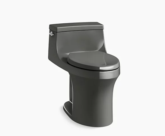 Kohler Toilette monobloc compacte allongée à hauteur de chaise 1,28 Gpf San Souci avec siège à fermeture silencieuse San Souci