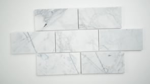 MSI Backsplash and Wall Tile Calacatta Cressa White Subway Tile 3" x 6"