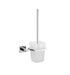 Kube Bath Aqua Piazza Toilet Brush With Frosted Glass Cup – Chrome