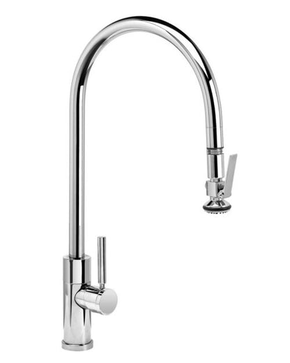 Waterstone Modern Extended Reach PLP Pulldown Faucet – Lever Sprayer 9750