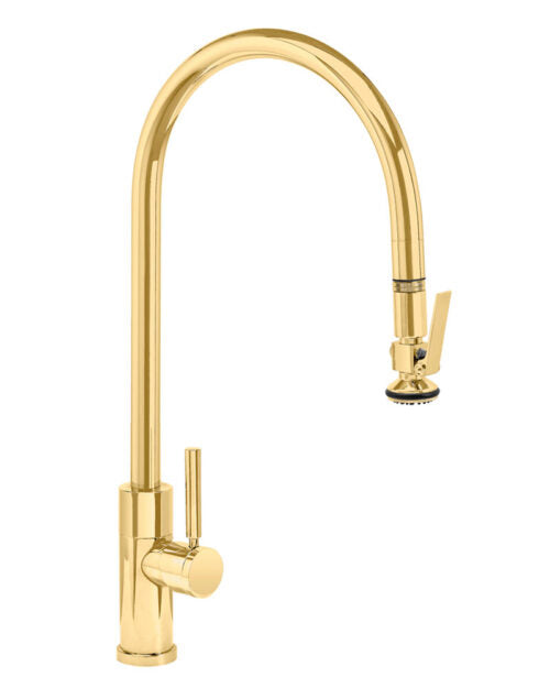 Waterstone Modern Extended Reach PLP Pulldown Faucet – Lever Sprayer 9750