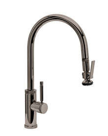 Waterstone Industrial PLP Pulldown Faucet – Lever Sprayer – Angled Spout 9810