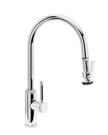 Waterstone Industrial PLP Pulldown Faucet – Lever Sprayer – Angled Spout 9810