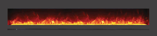 Sierra Flame WM-FML-88-9623-STL Linear Electric Fireplace