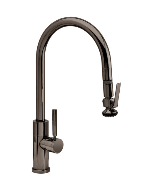 Waterstone Modern PLP Pulldown Faucet – Lever Sprayer – Angled Spout 9860