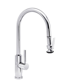 Waterstone Modern PLP Pulldown Faucet – Lever Sprayer – Angled Spout 9860