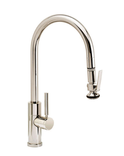 Waterstone Modern PLP Pulldown Faucet – Lever Sprayer – Angled Spout 9860