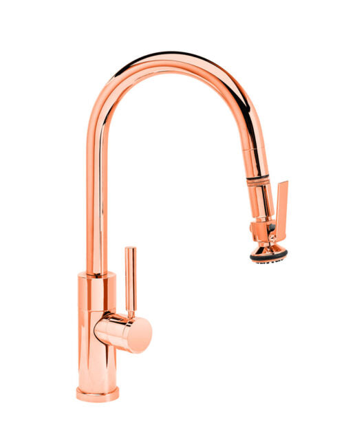 Waterstone Modern Prep Size PLP Pulldown Faucet – Lever Sprayer – Angled Spout 9990
