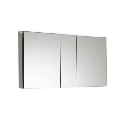 Kube Bath 50" Wide Mirrored Bathroom Medicine Cabinet - Renoz