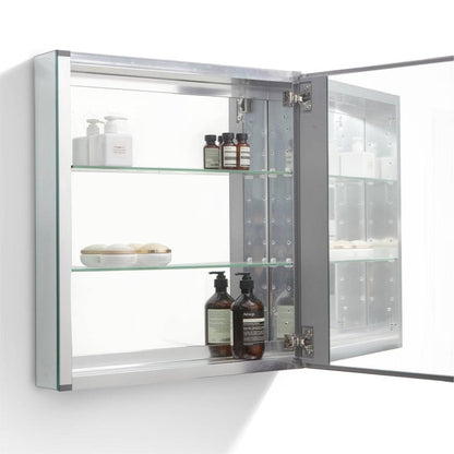 Kube Bath 70" Wide Mirrored Medicine Cabinet - Renoz