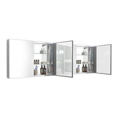 Kube Bath 80" Wide Mirrored Medicine Cabinet