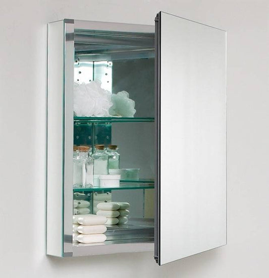 Kube Bath 24" Wide Mirrored Bathroom Medicine Cabinet