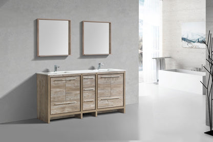 Kube Bath Dolce 72″ Modern Bathroom Vanity With Quartz Countertop