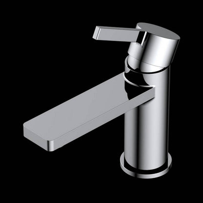 Kube Bath Aqua Sotto Single Lever Wide Spread Bathroom Vanity Faucet Chrome - Renoz