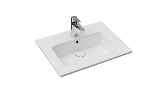 Streamline Cavalli ALD-SLIM61 Lavabo de salle de bain mince à encastrer ou à montage mural