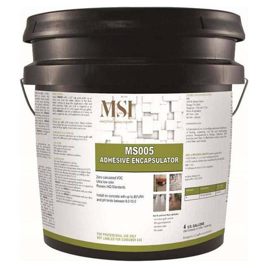 Scellant adhésif pour revêtement de sol en vinyle MSI, seau de 4 gallons