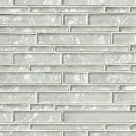 MSI Backsplash and Wall Tile Akoya Interlocking Pattern Glass Mosaic Tile 12" x 12" 8mm