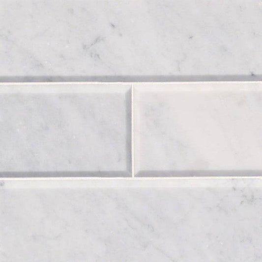 MSI Backsplash and Wall Tile Arabescato Carrara Honed and Big Beveled 4" x 12"